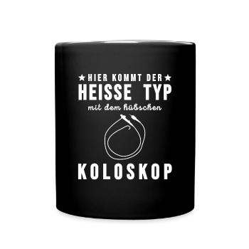 Médecin chaud type Koloskop drôles de connes cadeaux - Mug uni - noir - Devant