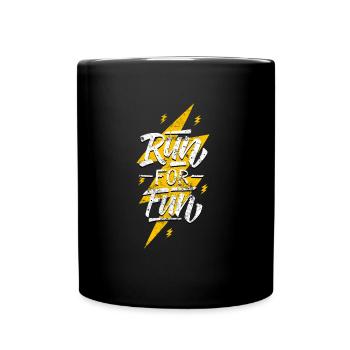 run run for fun - Full Colour Mug - black - Front