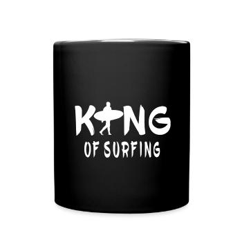 King of surfing / Surfer King / Gift / Waves - Full Colour Mug - black - Front