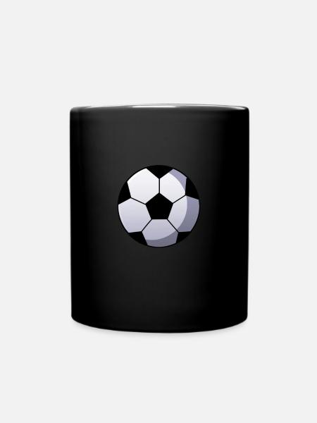 Ballon de foot - Mug uni - noir