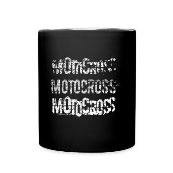 motocross sport bike - Full Colour Mug - black - Front