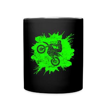 Coureur de course de motocross - Mug uni - noir - Devant
