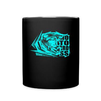 motocross sport bike - Full Colour Mug - black - Front