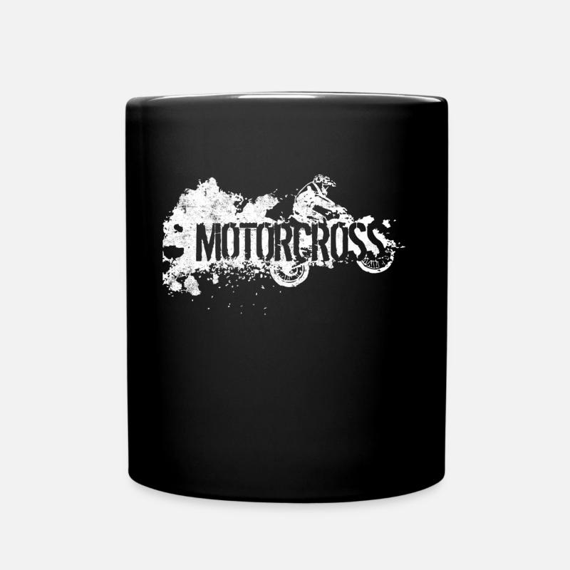 motocross dit - Mug uni - noir