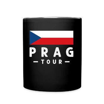 prag tour - Tasse einfarbig - Schwarz - Vorne