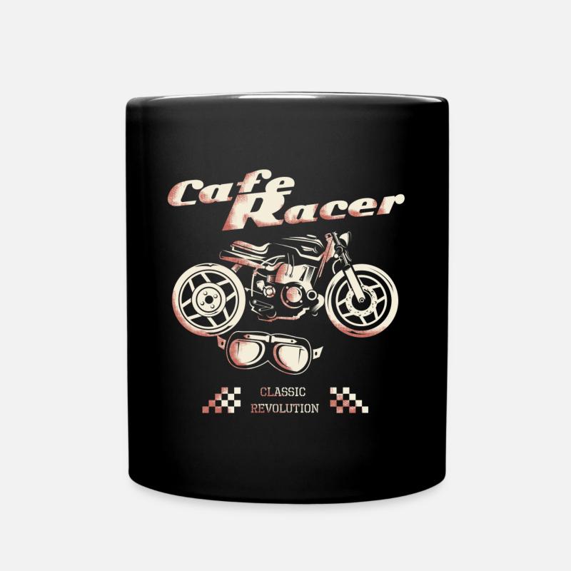 Café Racer Moto Classic Révolution - Mug uni - noir