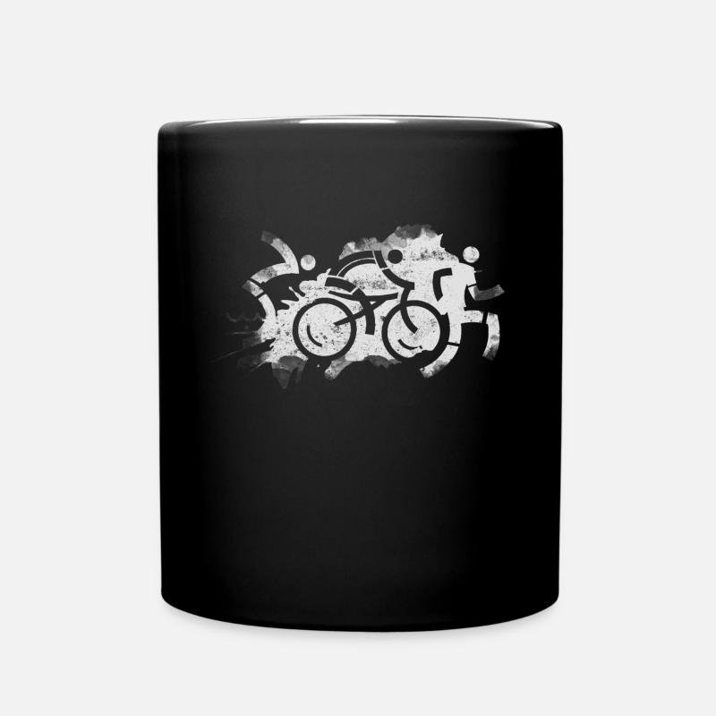 Triathlon icons - Tasse einfarbig - Schwarz