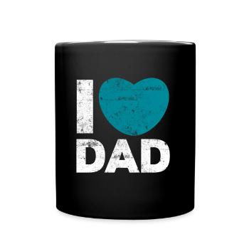 I love daddy heart - Full Colour Mug - black - Front