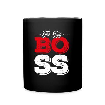 big boss chef - Tasse einfarbig - Schwarz - Vorne