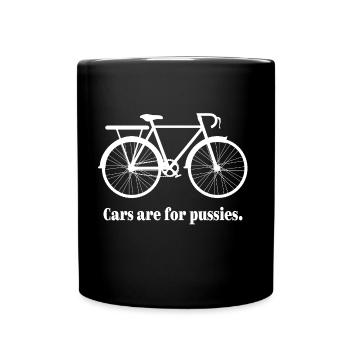 Bike Road Bike Mountain Bike Bicycle Gift Idea - Full Colour Mug - black - Front