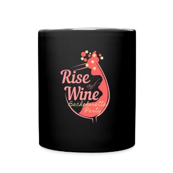 JGA Team Braut Bachelorette - Tasse einfarbig - Schwarz - Vorne