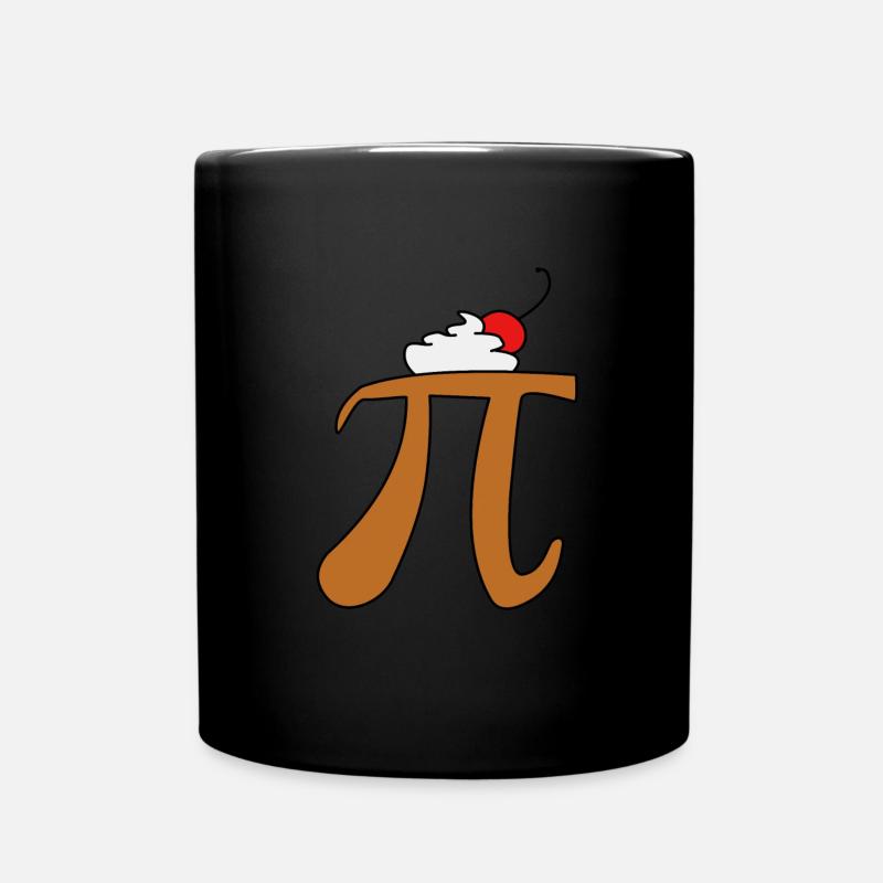 Pi - Pie - Math - Lustiges Design - Tasse einfarbig - Schwarz