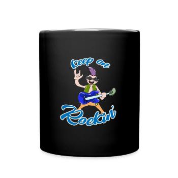 Rock 'n' Roll - Tasse einfarbig - Schwarz - Vorne