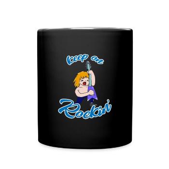 Rock 'n' Roll - Tasse einfarbig - Schwarz - Vorne