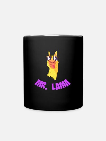 Mr Lama - Mug uni - noir
