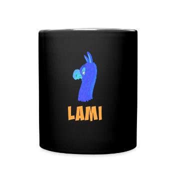 Lami das Lama - Mug uni - noir - Devant