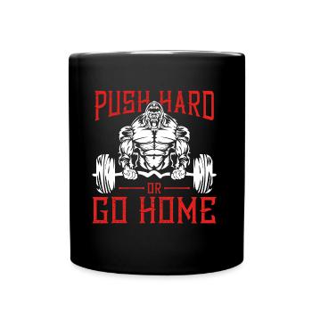 gorilla fitness gym - Mug uni - noir - Devant