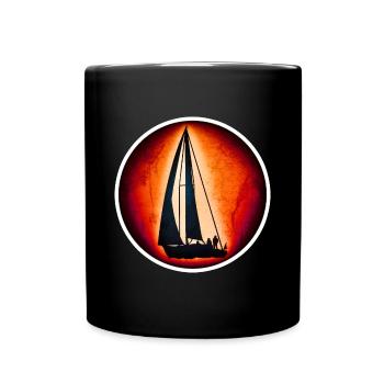 Sailing - Sailboat - Full Colour Mug - black - Front