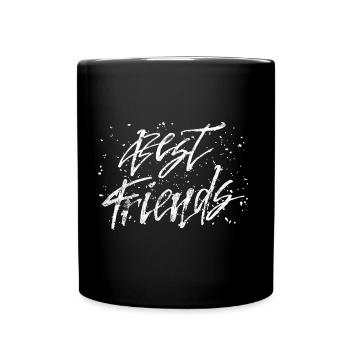 best friends friendship saying - Full Colour Mug - black - Front