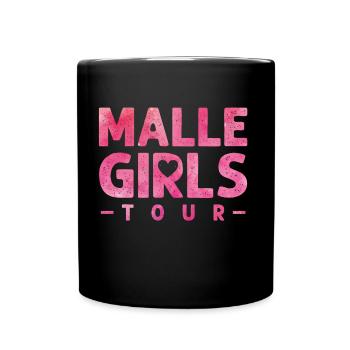 malle girls tour herz - Tasse einfarbig - Schwarz - Vorne