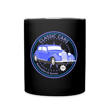 Classic cars, classic cars - Full Colour Mug - black - Front