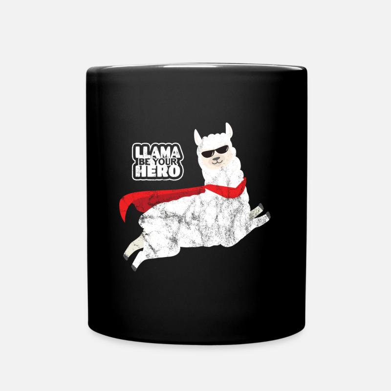 Super Lama - Tasse einfarbig - Schwarz