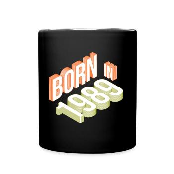 Born in 1989 - Full Colour Mug - black - Front