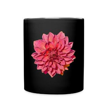 Great Dahlia - Full Colour Mug - black - Front