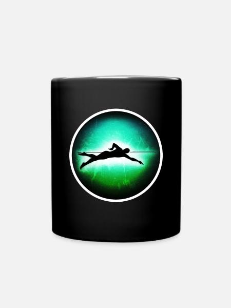 Schwimmen - Schwimmer - Tasse einfarbig - Schwarz