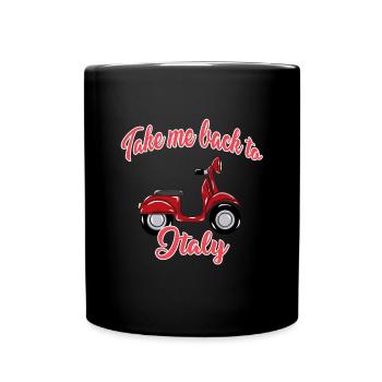 Italy - Full Colour Mug - black - Front