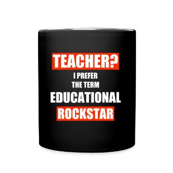 Teacher Teacher Teacher School Profession Gift - Full Colour Mug - black - Front