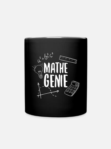 Mathe-Genie Mathematik Genie Rechenkünstler Mathe - Tasse einfarbig - Schwarz