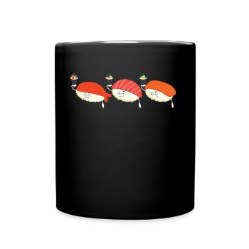 Sushi pirates - Full Colour Mug - black - Front