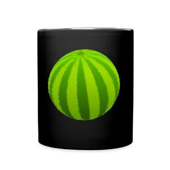 Melone - Tasse einfarbig - Schwarz - Vorne