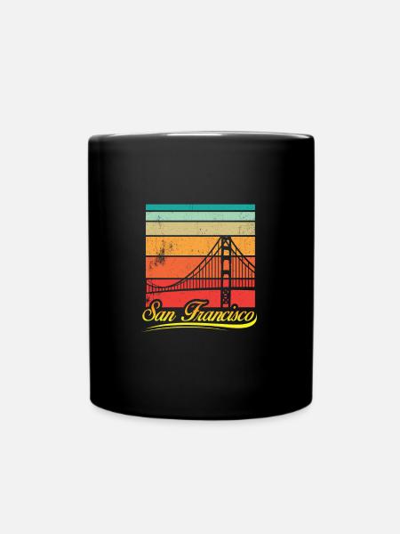San Francisco - Full Colour Mug - black