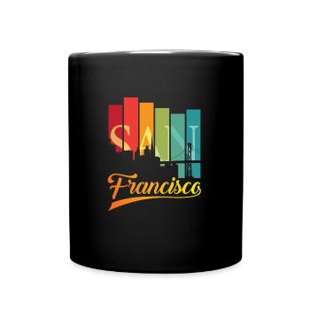 San Francisco - Full Colour Mug - black - Front