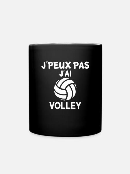 J'peux pas j'ai volley , volleyball - Mug uni - noir