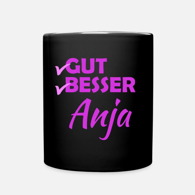 Anja - Tasse einfarbig - Schwarz