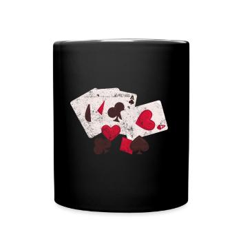 Poker Symbol As Spades - Full Colour Mug - black - Front