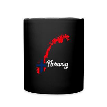 Norway - Full Colour Mug - black - Front