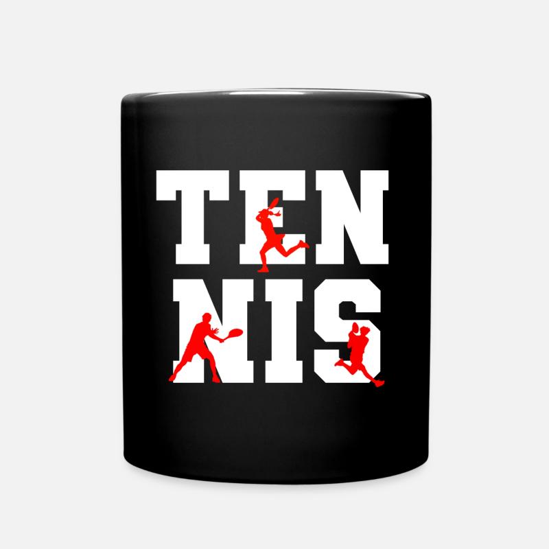 tennis - Mug uni - noir