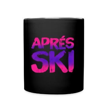 Apres Ski - Tasse einfarbig - Schwarz - Vorne