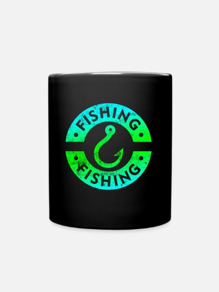 Fishing fishing - Full Colour Mug - black