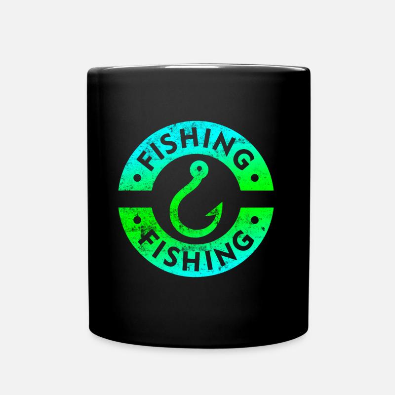 Fishing fishing - Full Colour Mug - black