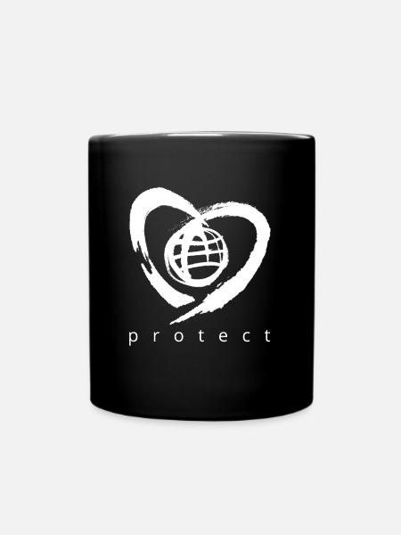 symbole de protection de la terre - Mug uni - noir
