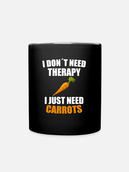 carrot - Full Colour Mug - black