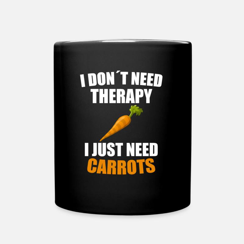 carrot - Full Colour Mug - black