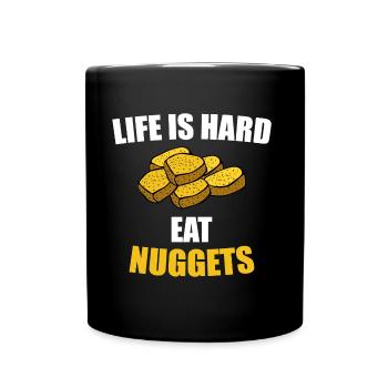 Nuggets - Tasse einfarbig - Schwarz - Vorne