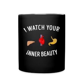 Aerzte Interne Beauté Médecine Cadeau interniste - Mug uni - noir - Devant