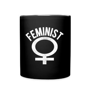 Féminisme féministe féministe femme droits des femmes - Mug uni - noir - Devant
